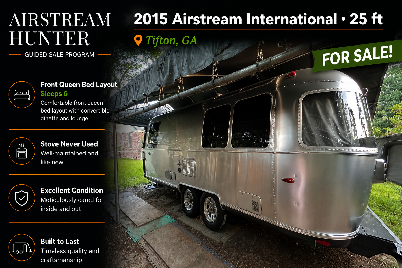2015 Airstream International — $47,500