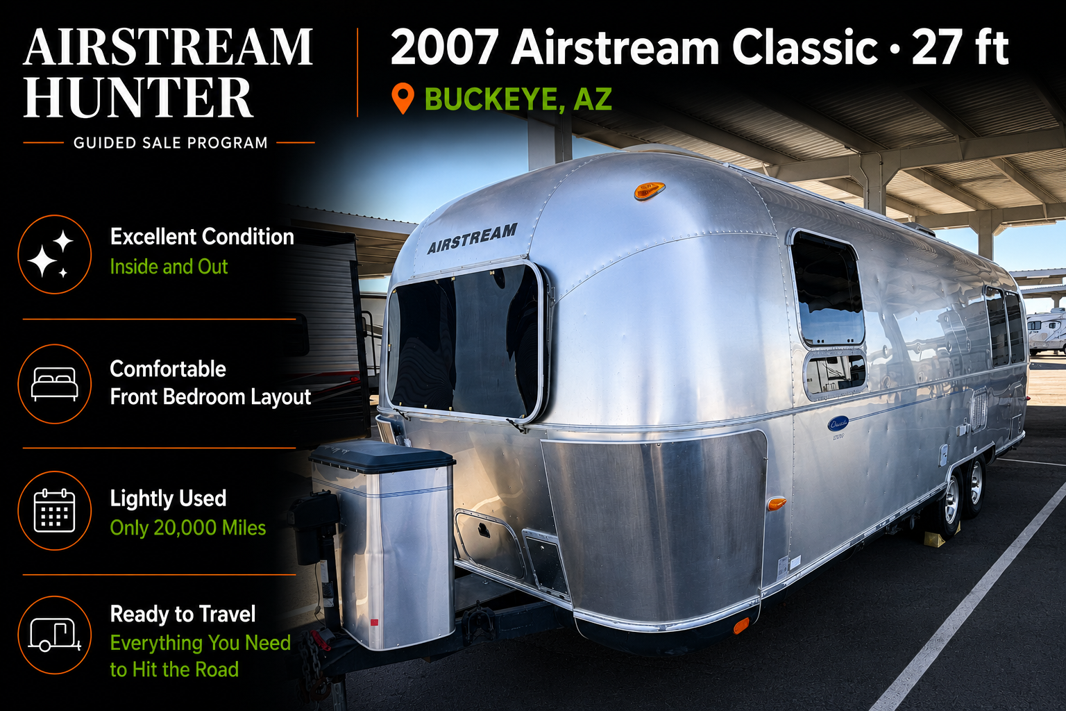 2007 Airstream Classic — $32,500
