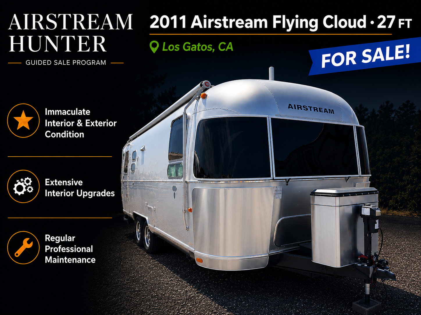 2011 Airstream Flying Cloud — $46,000