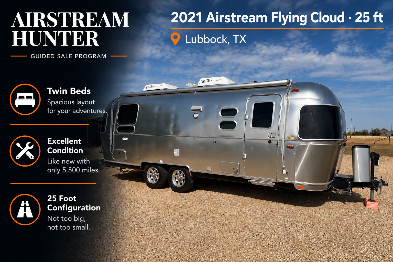 2021 Airstream Flying Cloud — $63,000