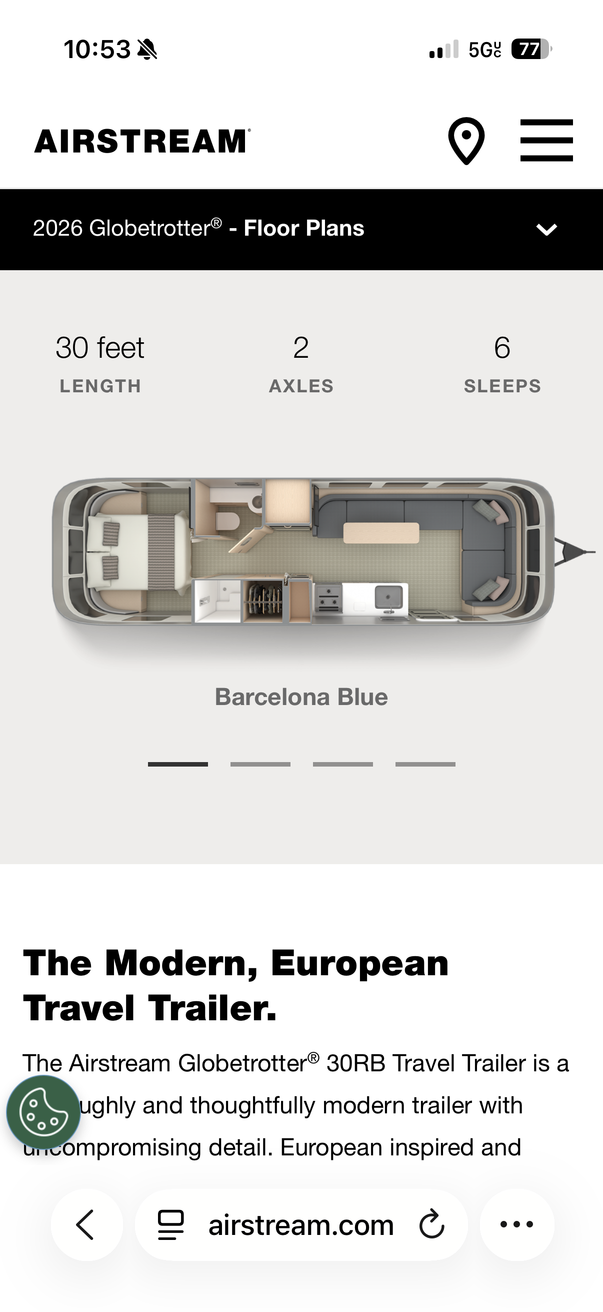 2023 Airstream Globetrotter — $92,500
