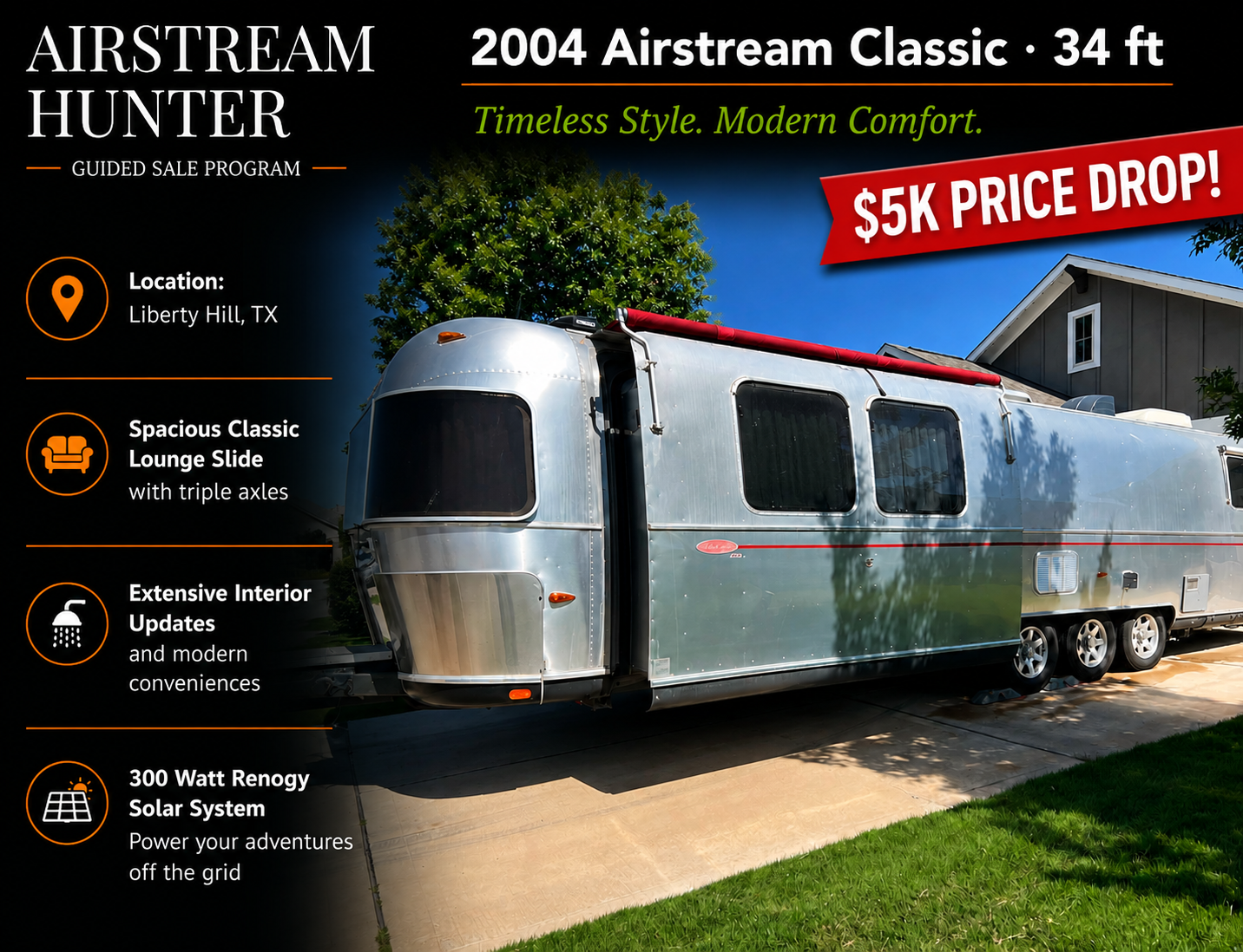 2004 Airstream Classic — $48,000