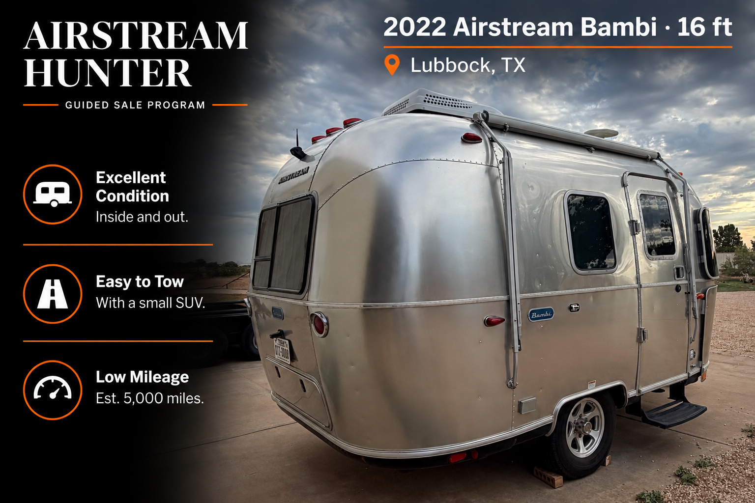 2022 Airstream Bambi — $35,500